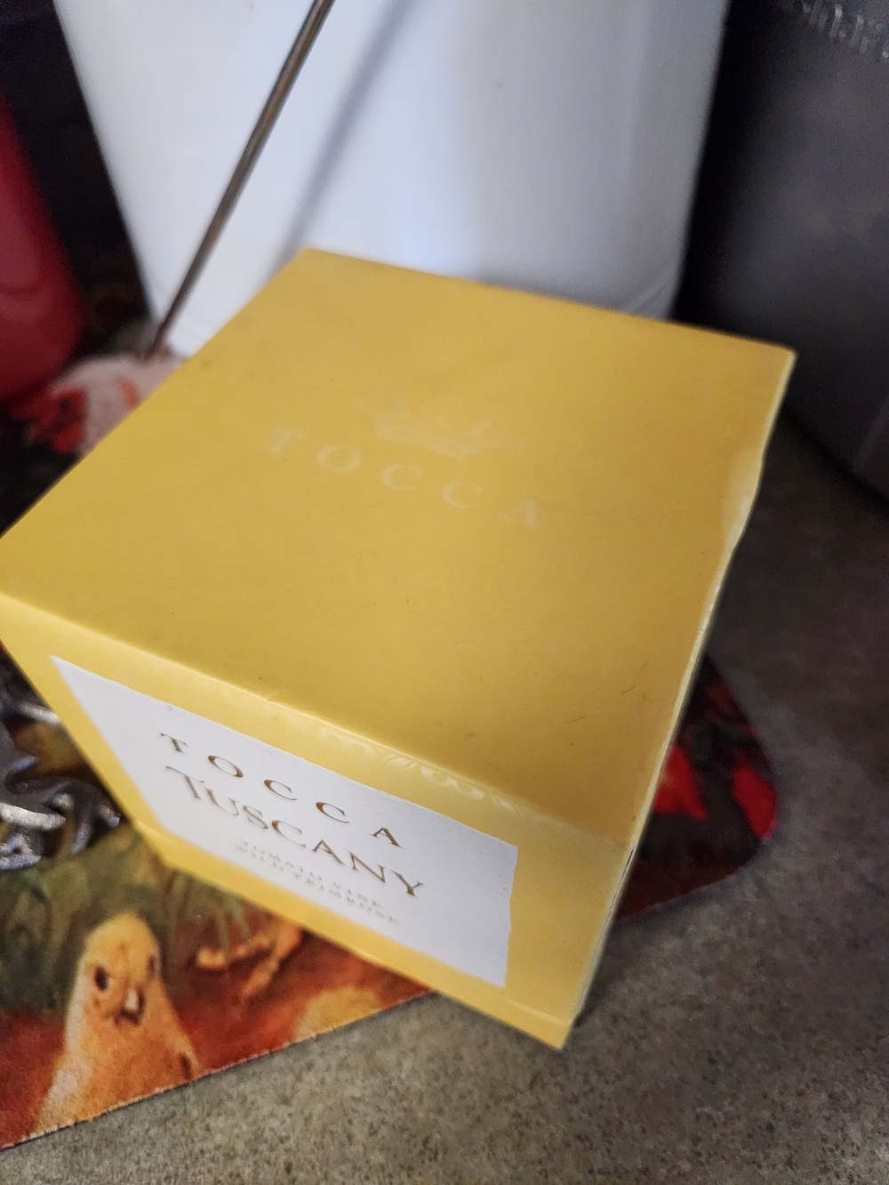 Tocca Tuscany Yellow Decorative Candle Box - Picture 2 of 6